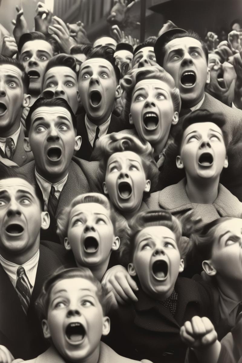 00876-765506393-_lora_Weegee Style_1_Weegee Style - black and white 1950s photograph of a crowd panicking.png